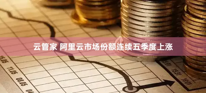 云管家 阿里云市场份额连续五季度上涨